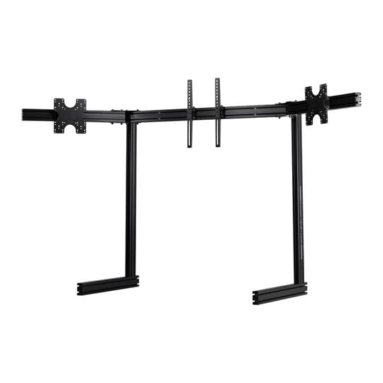 Refurbished Next Level Elite Freestanding Complete Triple Monitor Stand - Black