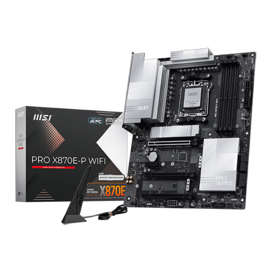 MSI PRO X870E-P WiFi AM5 DDR5 PCIe 5.0 ATX Motherboard