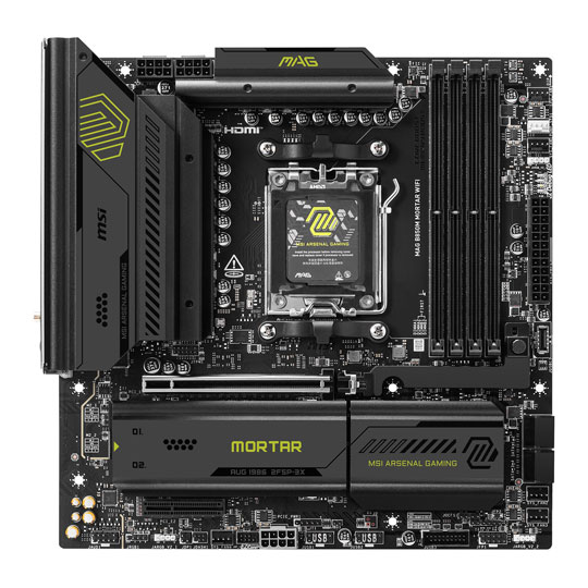 MSI MAG B850M MORTAR WIFI AM5 DDR5 PCIe 5.0 ATX Motherboard MSI MAG B850M MORTAR WIFI AM5 DDR5 PCIe 5.0 ATX Motherboard
