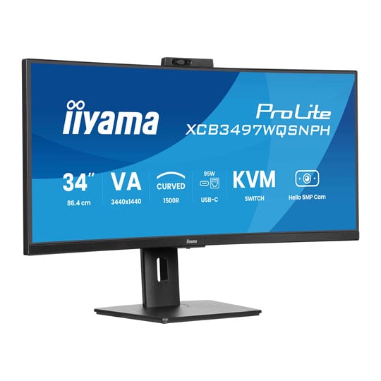 iiyama ProLite XCB3497WQSNPH-B1 34" UWQHD 120Hz VA USB-C Dock Monitor