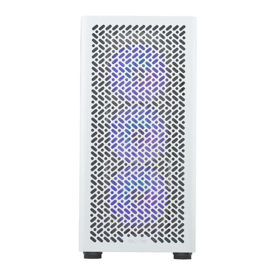 Cooler Master Elite 502 White ARGB Mid Tower TG PC Case : image 3