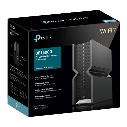 tp-link Archer BE700 BE15000 Tri-Band Wi-Fi 7 Router : image 4