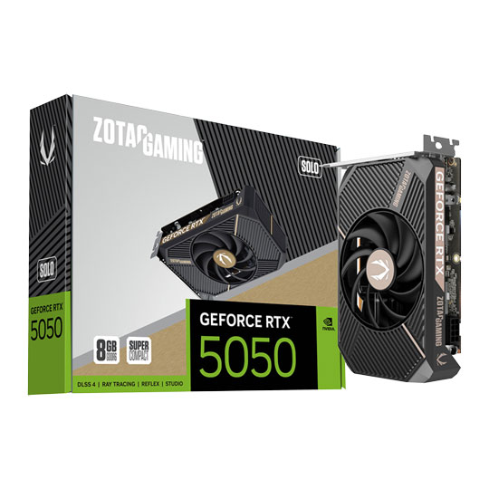 ZOTAC NVIDIA GeForce RTX 5050 SOLO 8GB Blackwell Graphics Card