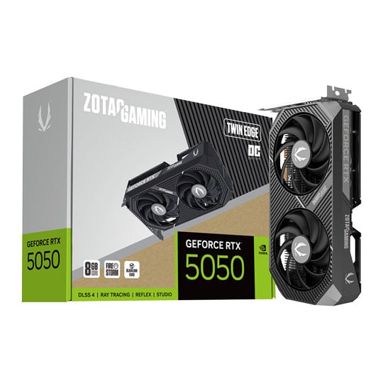 ZOTAC NVIDIA GeForce RTX 5050 TWIN EDGE OC 8GB Blackwell Graphics Card