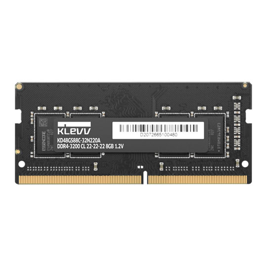 Klevv 8GB DDR4 SODIMM Laptop/SFF Black Memory Module