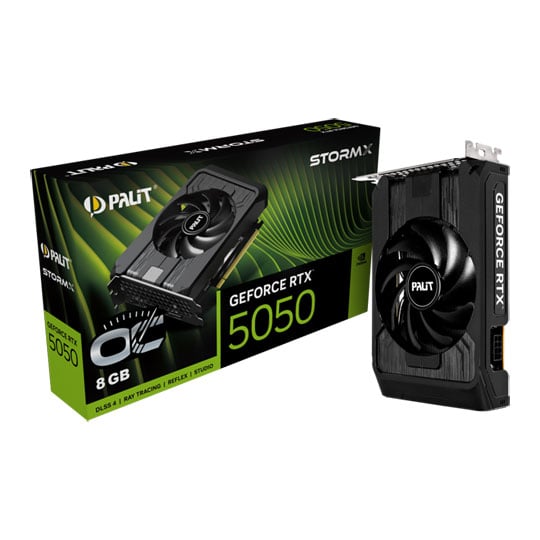 Palit NVIDIA GeForce RTX 5050 STORMX OC 8GB Blackwell Graphics Card