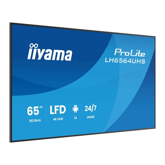 iiyama 65" ProLite LH6564UHS-B1AG 4K UHD Professional Digital Signage Display iiyama 65" ProLite LH6564UHS-B1AG 4K UHD Professional Digital Signage Display
