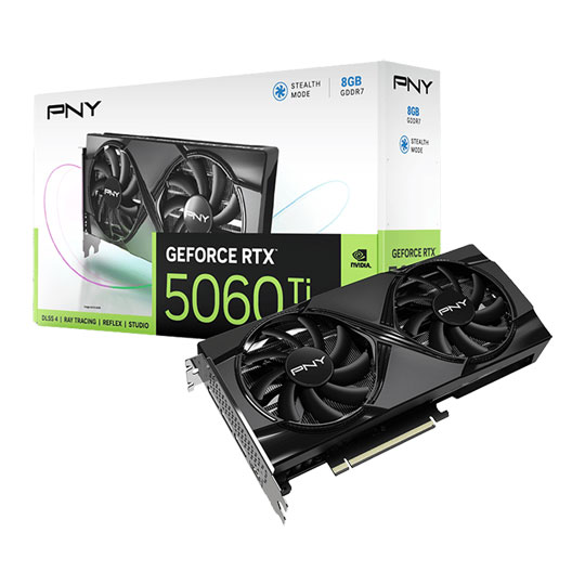 PNY NVIDIA GeForce RTX 5060 Ti 8GB DUAL Fan Blackwell Graphics Card