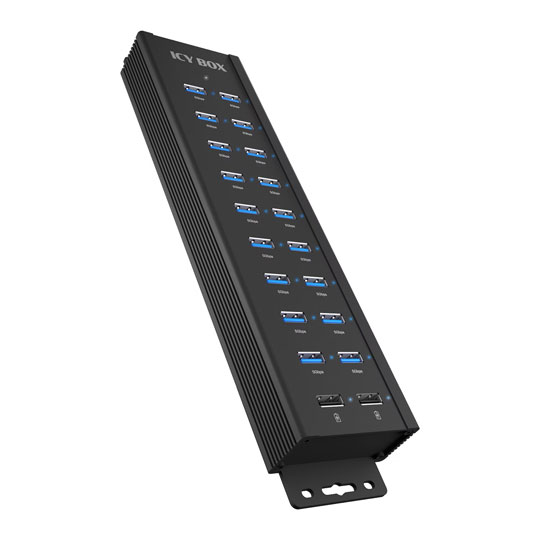 ICY BOX ICY BOX USB 3.2 Gen 2 Type-A Mains Powered Hub with 15W Power Delivery : image 3