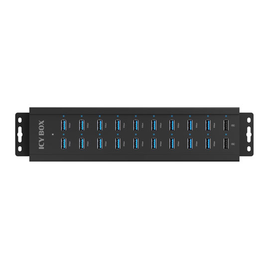 ICY BOX ICY BOX USB 3.2 Gen 2 Type-A Mains Powered Hub with 15W Power Delivery : image 4