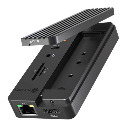 ICY BOX IB-DK4072M-CU31 10-in-1 DockingStation with M.2 NVMe SSD Enclosure