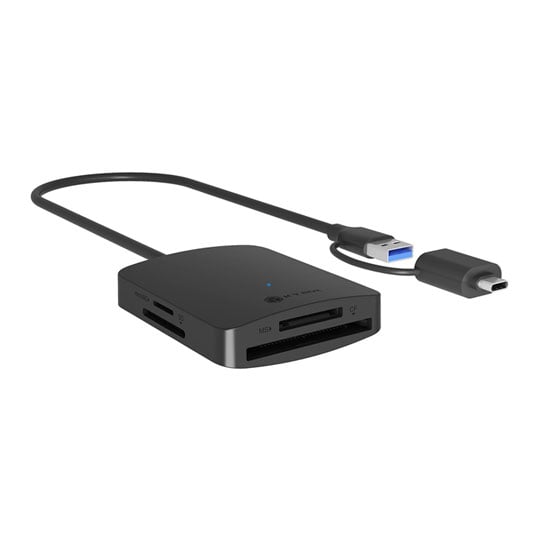 ICY BOX 4-in-1 Card Reader with USB 3.2 Gen 1 Type-A + Type-C