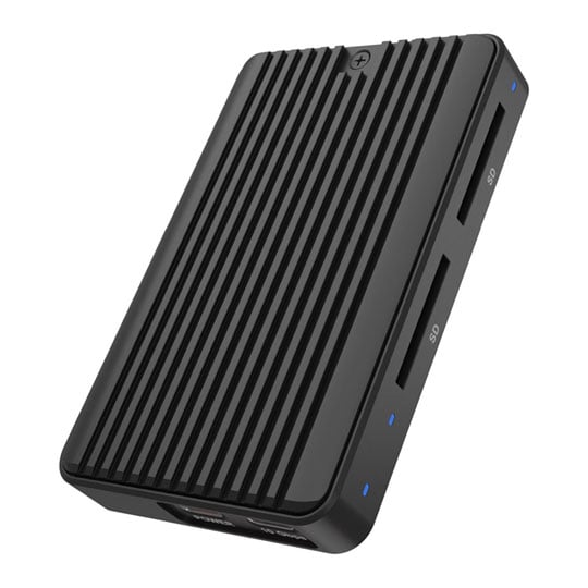ICY BOX IB-CR602M-C31 M.2 NVMe SSD USB-C External Enclosure with Dual SD 4.0 Card Reader
