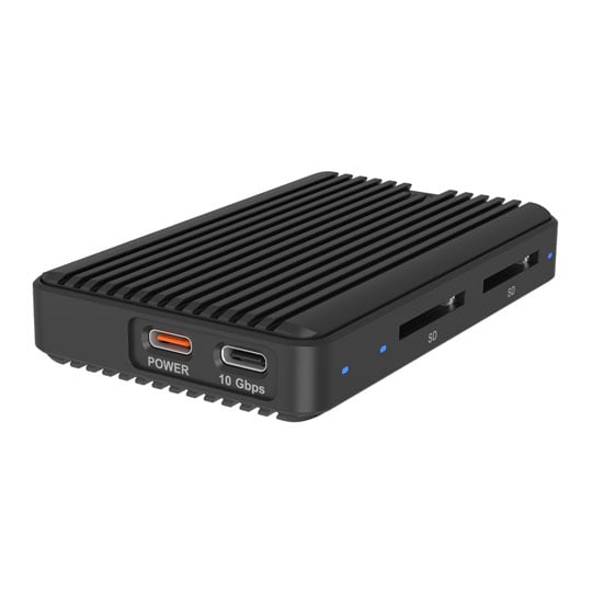 ICY BOX IB-CR602M-C31 M.2 NVMe SSD USB-C External Enclosure with Dual SD 4.0 Card Reader