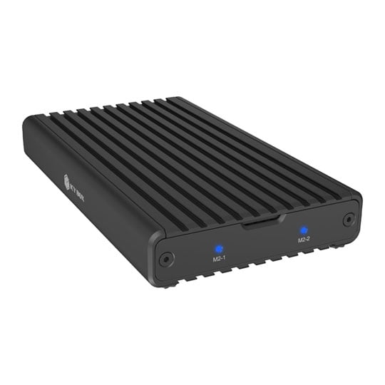 ICY BOX IB-2817M-C32 2 Bay M.2 NVMe SSD USB-C External Enclosure