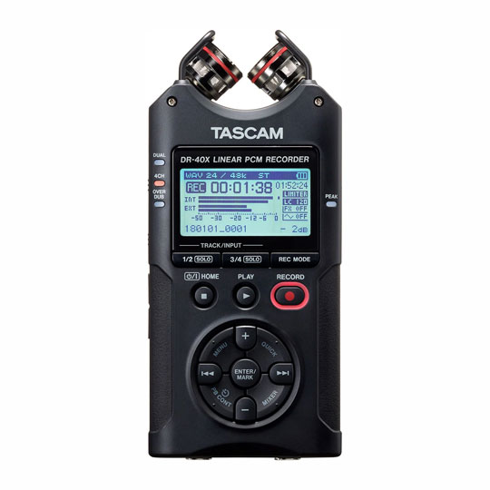 (Open Box) Tascam DR-40X Portable 4-Track Audio Recorder