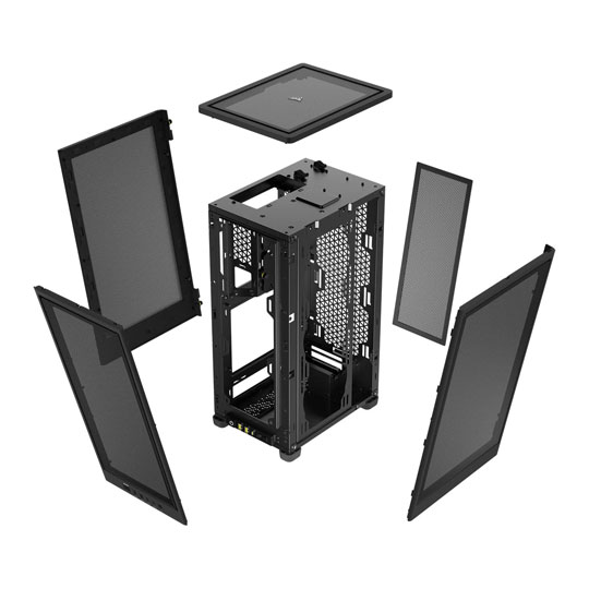 Refurbished Corsair 2000D Airflow mITX Mini Tower High Airflow Case Black : image 4