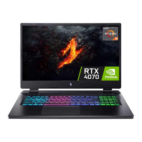 Refurbished Acer Nitro 17 NH.QP9EK.002 17" QHD IPS 165Hz Ryzen 9 RTX 4070 Gaming Laptop