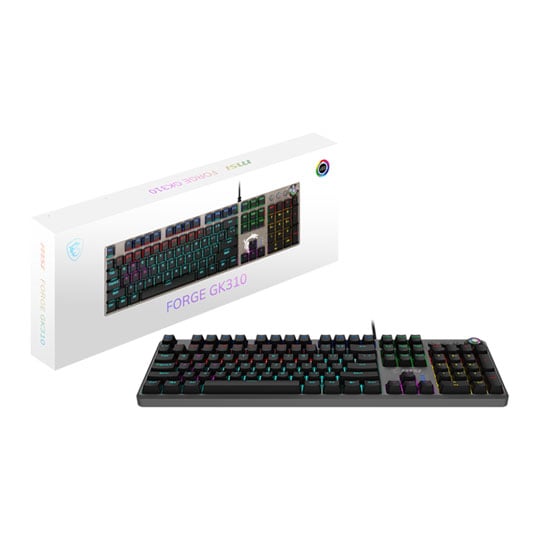 MSI FORGE GK310 RGB Red Switch Mechanical Gaming Keyboard