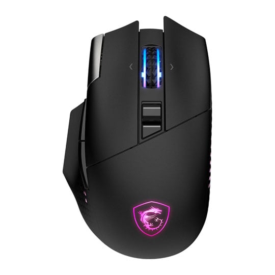 MSI Versa Pro + Dock Wireless Black RGB Optical 26000dpi Gaming Mouse