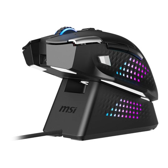 MSI Versa Pro + Dock Wireless Black RGB Optical 26000dpi Gaming Mouse : image 3