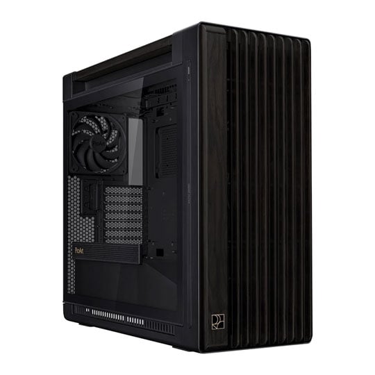 Open Box ASUS ProArt PA602 Wood Edition Black Tempered Glass Mid Tower PC Case