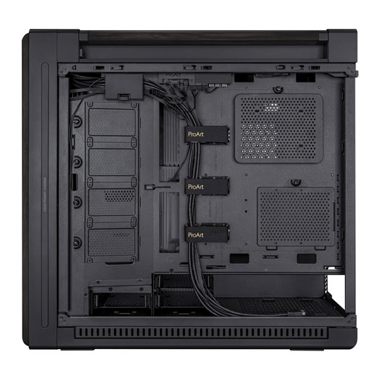Open Box ASUS ProArt PA602 Wood Edition Black Tempered Glass Mid Tower PC Case : image 4