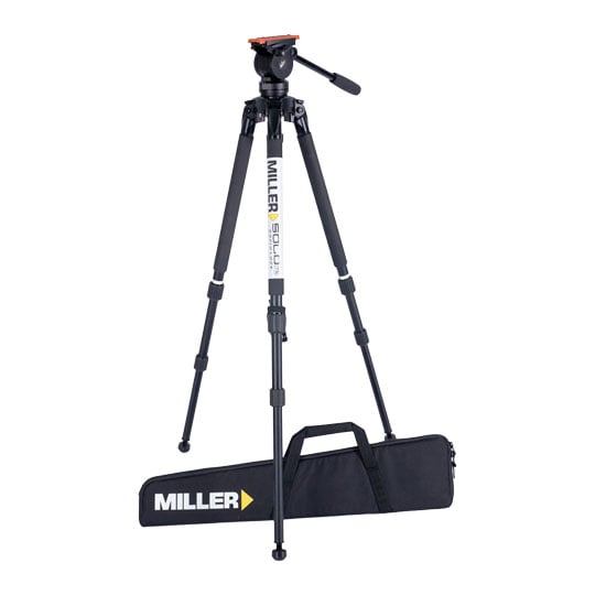 Miller AIRV Solo 2 Stage Alloy Tripod And Soft Bag