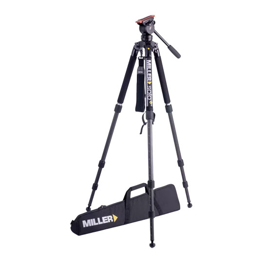 Miller AIR Solo-Q 75 3 Stage Carbon Fibre Tripod And Soft Bag