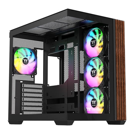 Thermaltake View 380 WS ARGB Mid Tower Tempered Glass PC Gaming Case Black