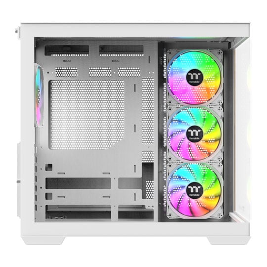 Thermaltake View 380 WS ARGB Mid Tower Tempered Glass PC Gaming Case Snow White