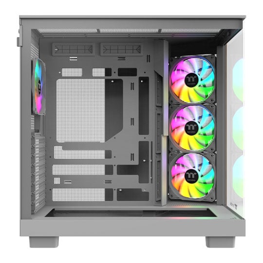 Thermaltake View 380 XL WS ARGB Mid Tower Tempered Glass PC Gaming Case Snow White