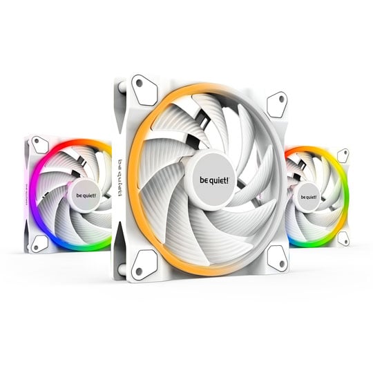 be quiet! Light Wings White 140mm ARGB PWM High Speed Triple Fan Pack