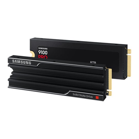 Samsung 9100 PRO 8TB PCIe 5.0 M.2 SSD / Solid State Drive with Heatsink
