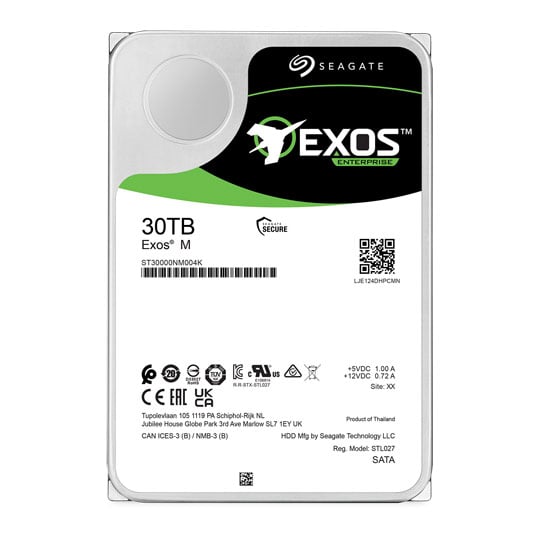 Seagate Exos M 30TB Enterprise/NAS 3.5" SATA HDD / Hard Drive 7200rpm : image 4