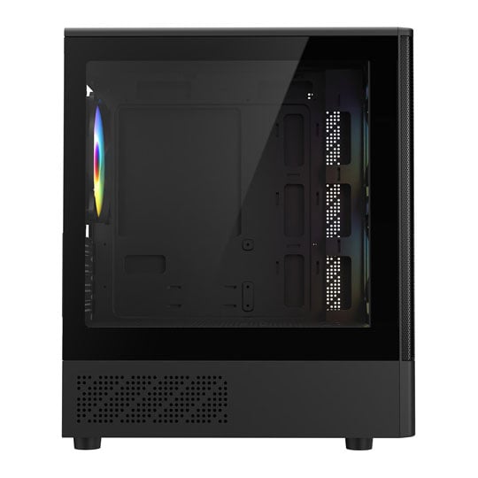 CIT F3 Black Mesh MicroATX PC Case with 3x ARGB Fans