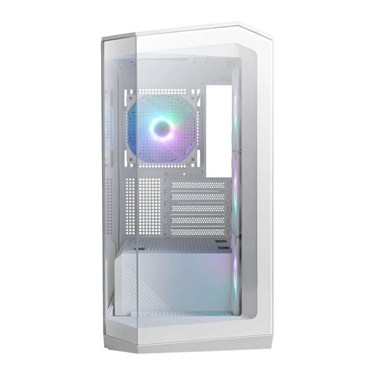 MSI MAG PANO 100R PZ White Mid-Tower Tempered Glass PC Gaming Case : image 3