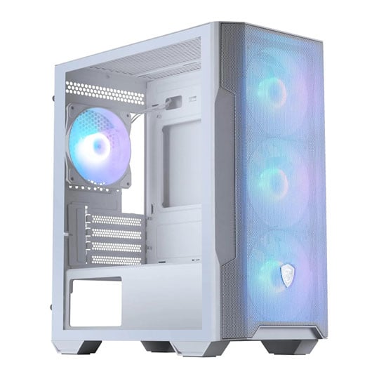 MSI MAG FORGE M100R White Micro-ATX ARGB PC Gaming Case