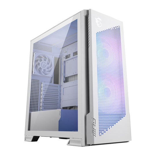MSI MPG VELOX 300R AIRFLOW PZ White Mid Tower Tempered Glass PC Gaming Case