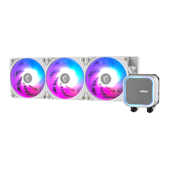 MSI MAG 360mm CoreLiquid I360 ARGB Intel/AMD CPU Liquid Cooler - White