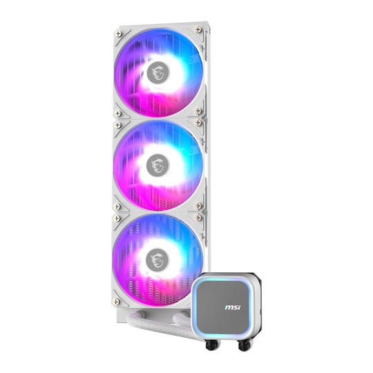 MSI MAG 360mm CoreLiquid I360 ARGB Intel/AMD CPU Liquid Cooler - White : image 3