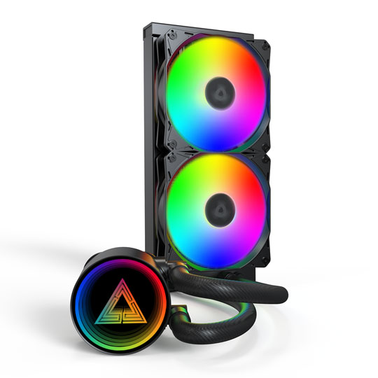 Montech LightFlow ARGB 240 All In One 240mm Black Intel / AMD CPU Water Cooler : image 3