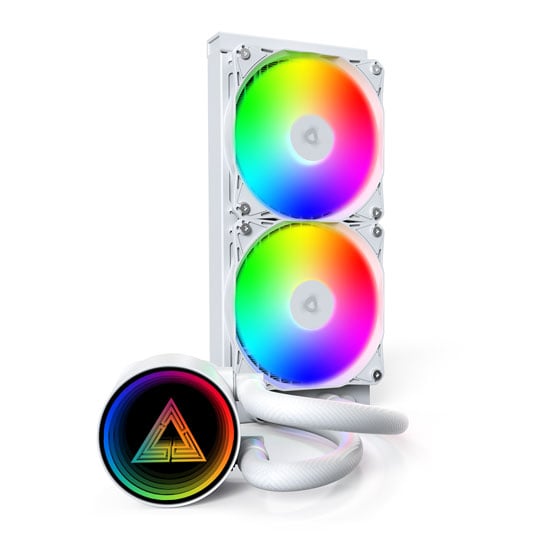 Montech LightFlow Digital 240 All In One 240mm White Intel / AMD CPU Water Cooler : image 3