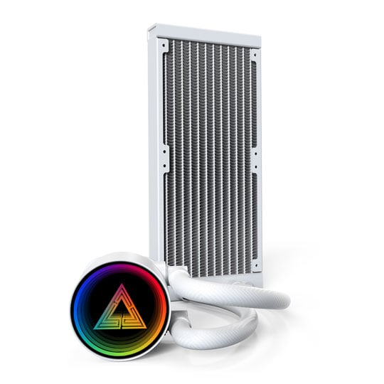 Montech LightFlow Digital 240 All In One 240mm White Intel / AMD CPU Water Cooler : image 4