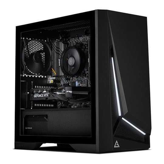 Gaming PC with NVIDIA RTX 5060 8GB and AMD Ryzen 5 5500