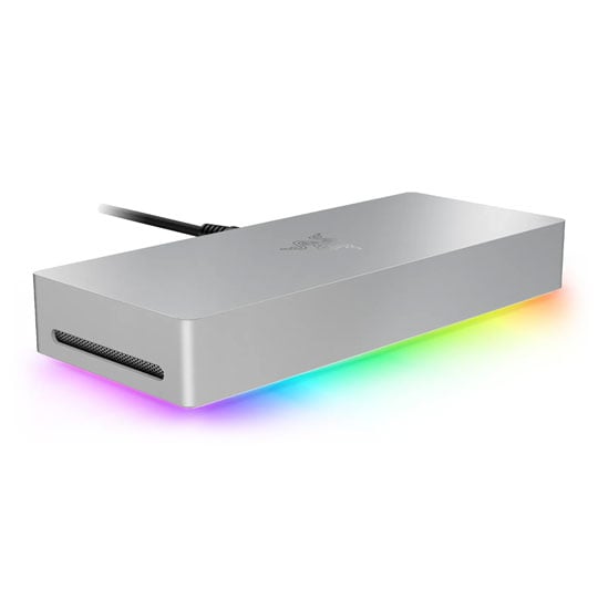 Razer Thunderbolt 5 Dock Mercury 10 Port Chroma RGB Docking Station