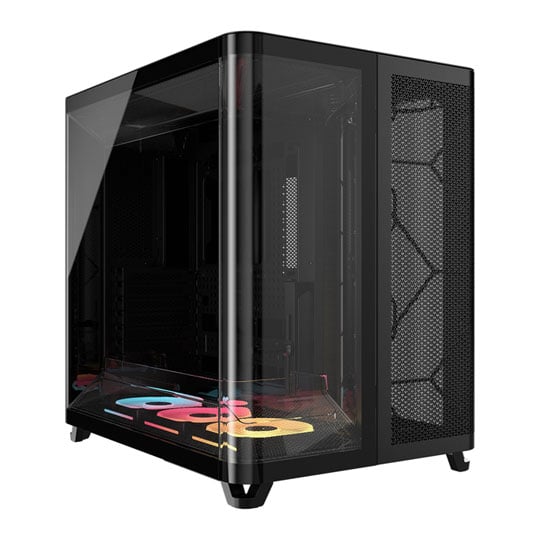Corsair AIR 5400 LX-R RGB Triple Chamber Black Mid-Tower PC Case