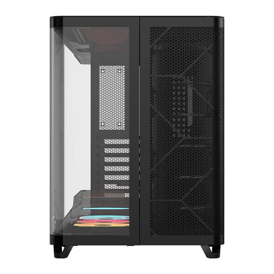 CORSAIR AIR 5400 LX-R RGB Triple Chamber Black Mid-Tower PC Case : image 3