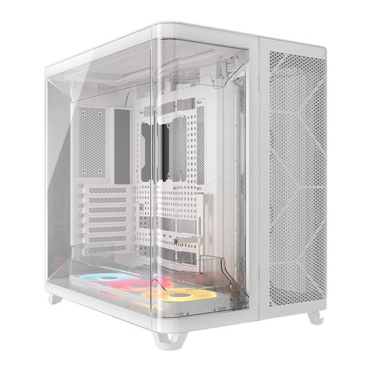 Corsair AIR 5400 LX-R RGB Triple Chamber White Mid-Tower PC Case