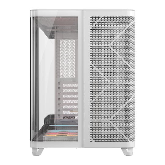CORSAIR AIR 5400 RS-R ARGB Triple Chamber White Mid-Tower PC Case : image 3